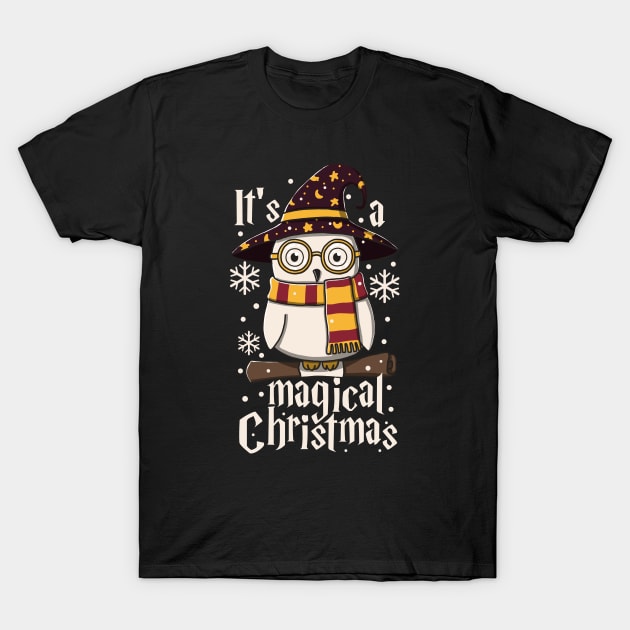 It's A Magical Christmas T-Shirt by Luna Illustration